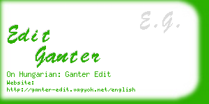 edit ganter business card